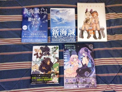 sakuracon_merch-2013-makoto_shinkai-last_exile-senran_kagura_neptunia-art_books-anime-video_games