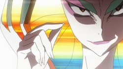 kill_la_kill-24-ragyou-mother-villain-antagonist-rainbow_hair-glowing_hair